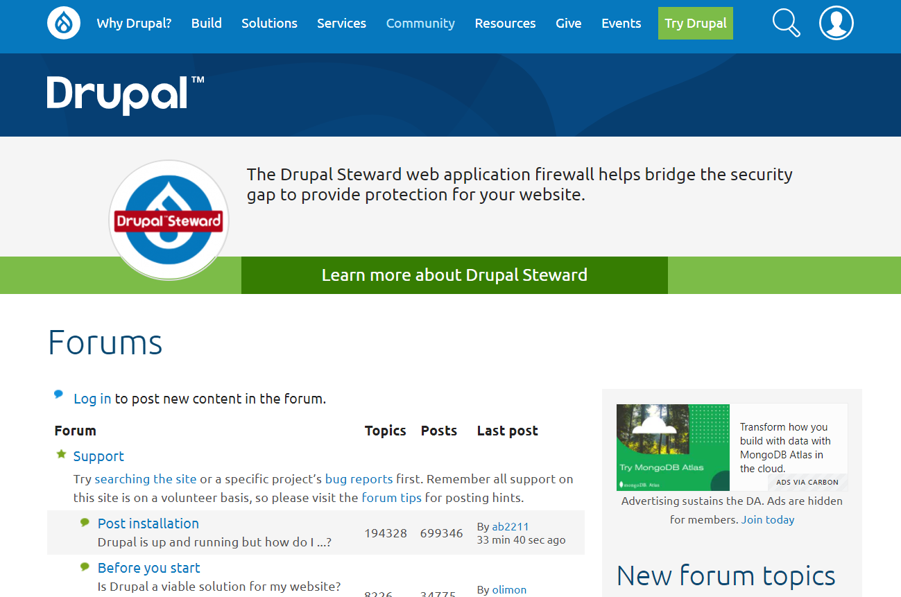 Drupal support